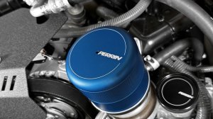 Subaru BRZ Oil Filter Cover - Perrin Performance - Blue - `13-`25